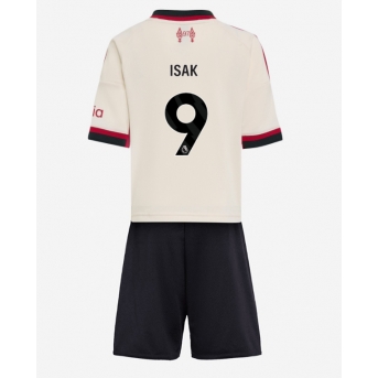 Billige Fotballdrakt Liverpool Alexander Isak #9 Replika Bortedraktsett Barn 2025-26 Kortermet (med bukser)